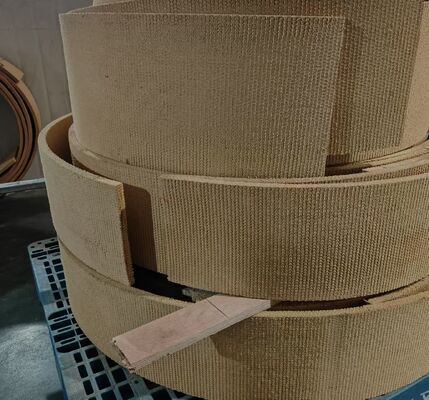 6100 BGO Brass Wire Reinforced Non Asbestos Woven Brake Lining Roll with Aramid Fiber for High Temperature Resistance